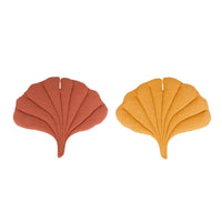 HKM-178451 Leaf Shape Soft Pet Bed Mat - Machine Washable Crate Pad for Dogs and Cats in Yellow and Green