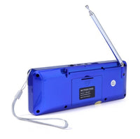 HKM-178515 Portable Bluetooth Speaker with AM/FM Radio, Rechargeable Battery, LCD Display, and Multi-format Playback Support
