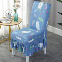 HKM-178515 Universal Stretch Polyester Chair Cover - Modern Simple Design, Various Patterns Available