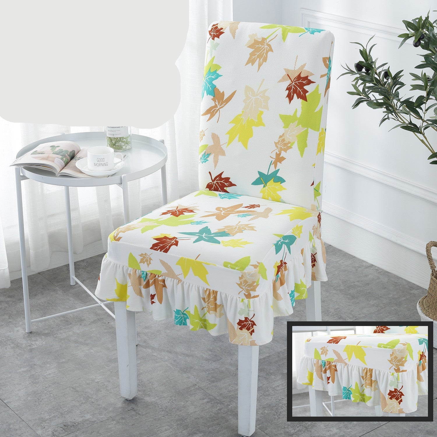 HKM-178515 Universal Stretch Polyester Chair Cover - Modern Simple Design, Various Patterns Available