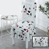 HKM-178515 Universal Stretch Polyester Chair Cover - Modern Simple Design, Various Patterns Available