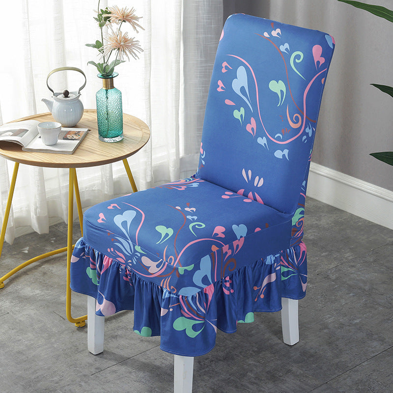 HKM-178515 Universal Stretch Polyester Chair Cover - Modern Simple Design, Various Patterns Available