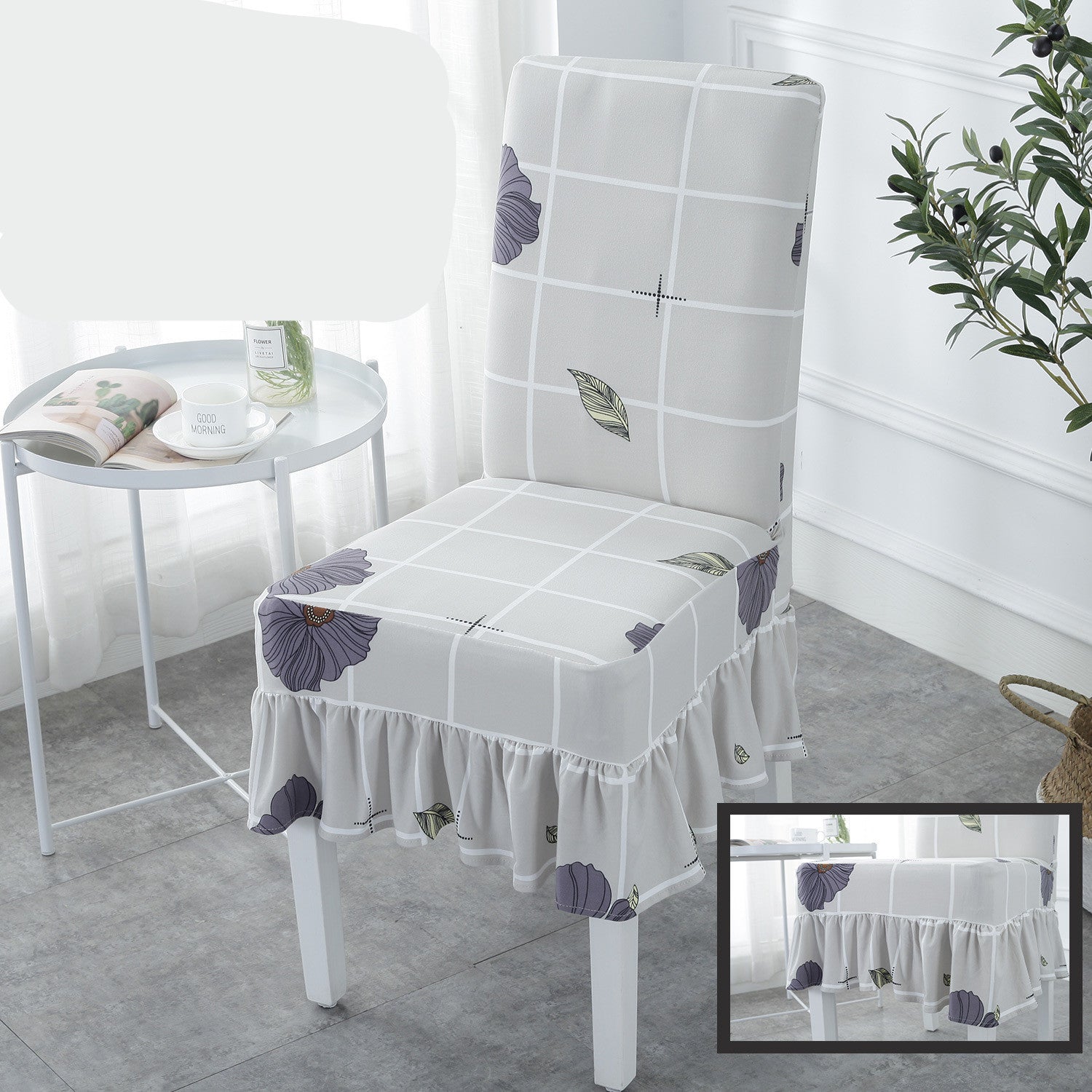 HKM-178515 Universal Stretch Polyester Chair Cover - Modern Simple Design, Various Patterns Available