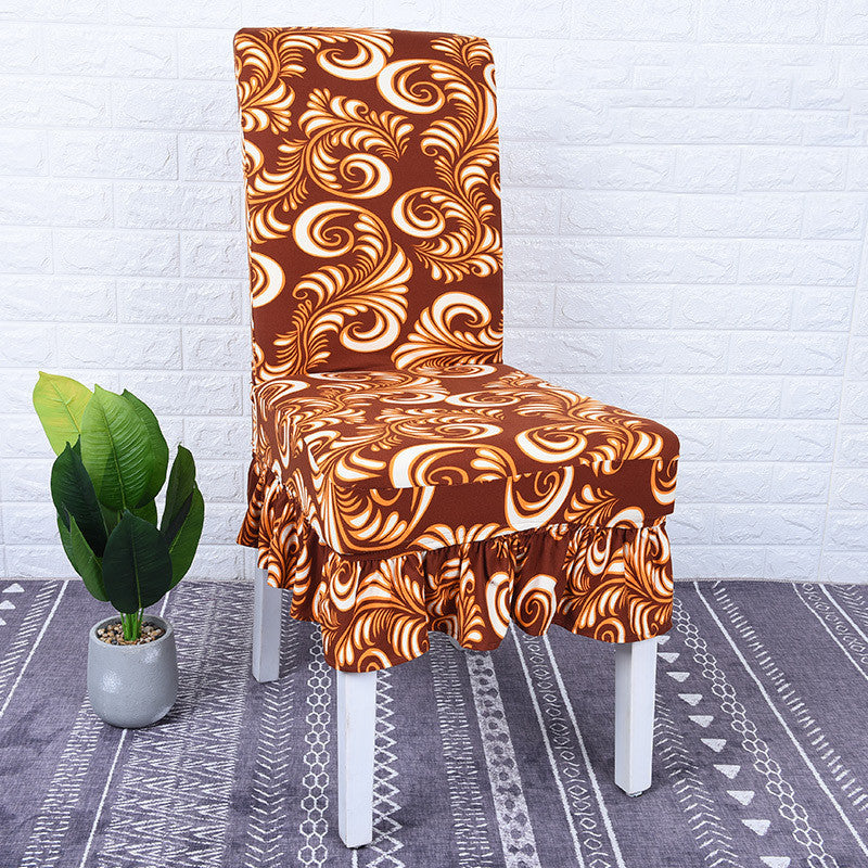 HKM-178515 Universal Stretch Polyester Chair Cover - Modern Simple Design, Various Patterns Available