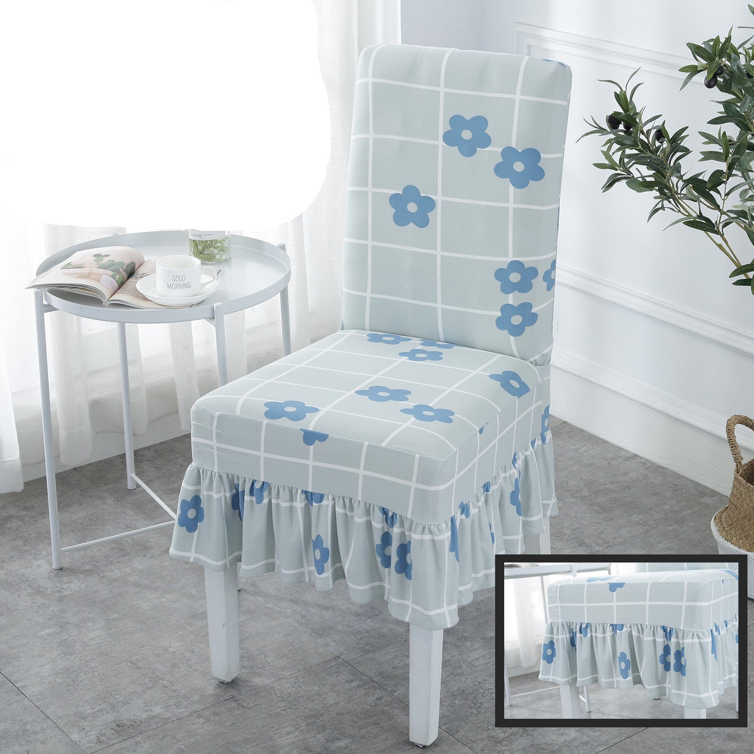 HKM-178515 Universal Stretch Polyester Chair Cover - Modern Simple Design, Various Patterns Available