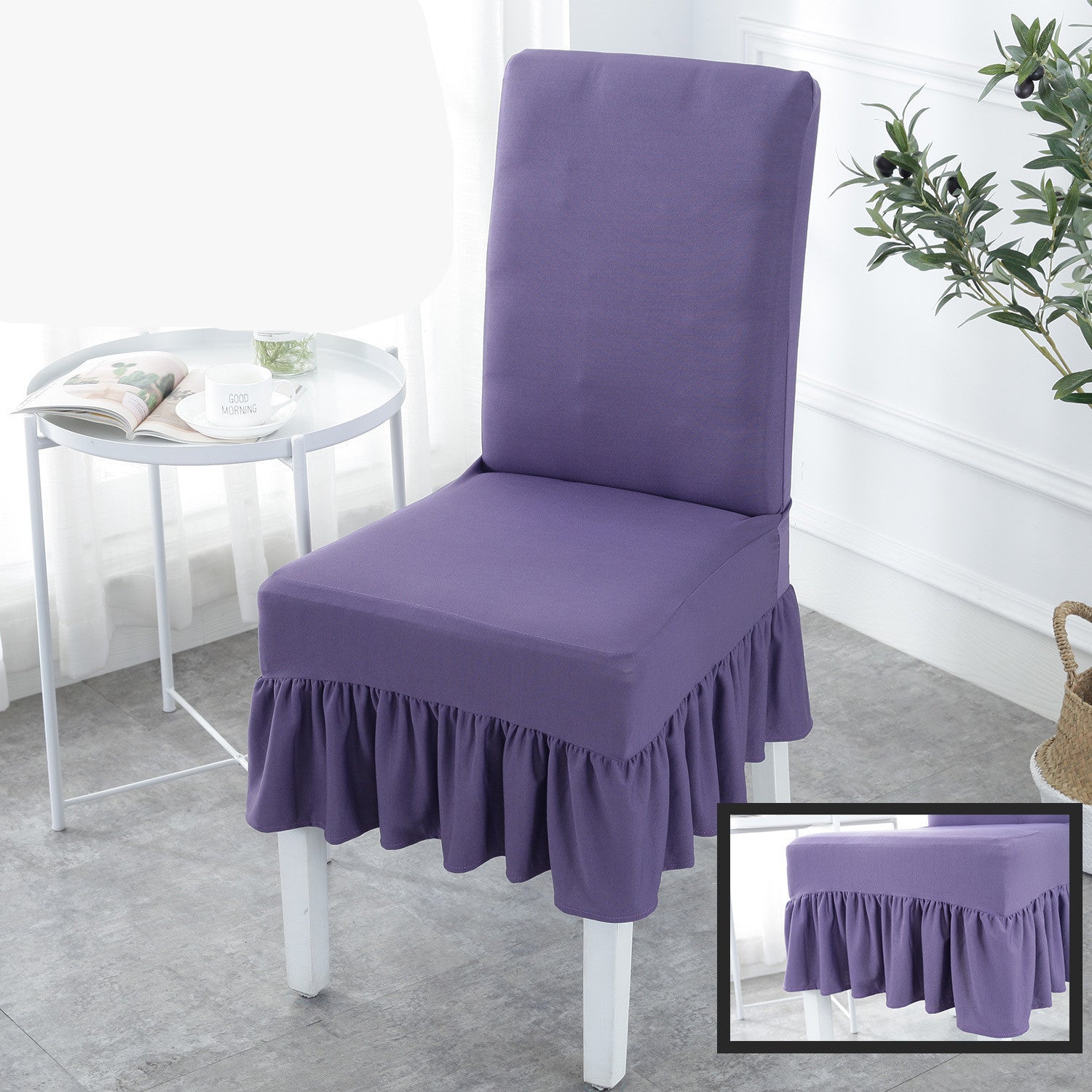 HKM-178515 Universal Stretch Polyester Chair Cover - Modern Simple Design, Various Patterns Available