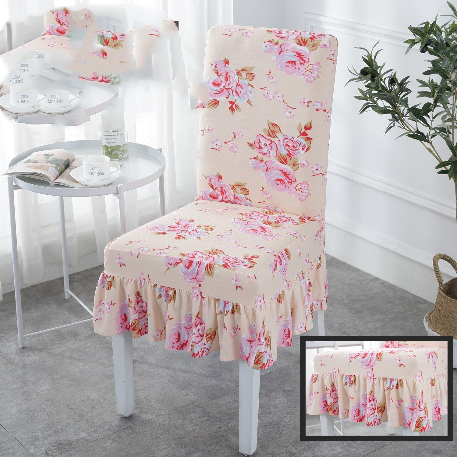 HKM-178515 Universal Stretch Polyester Chair Cover - Modern Simple Design, Various Patterns Available