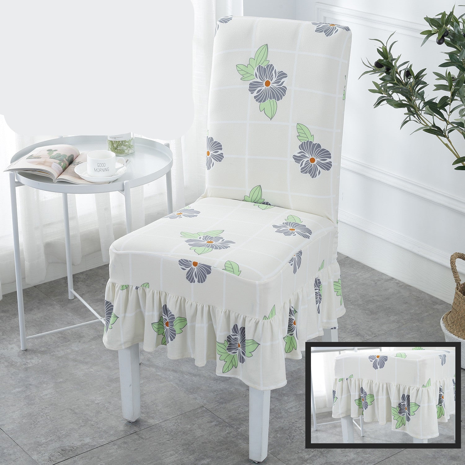 HKM-178515 Universal Stretch Polyester Chair Cover - Modern Simple Design, Various Patterns Available