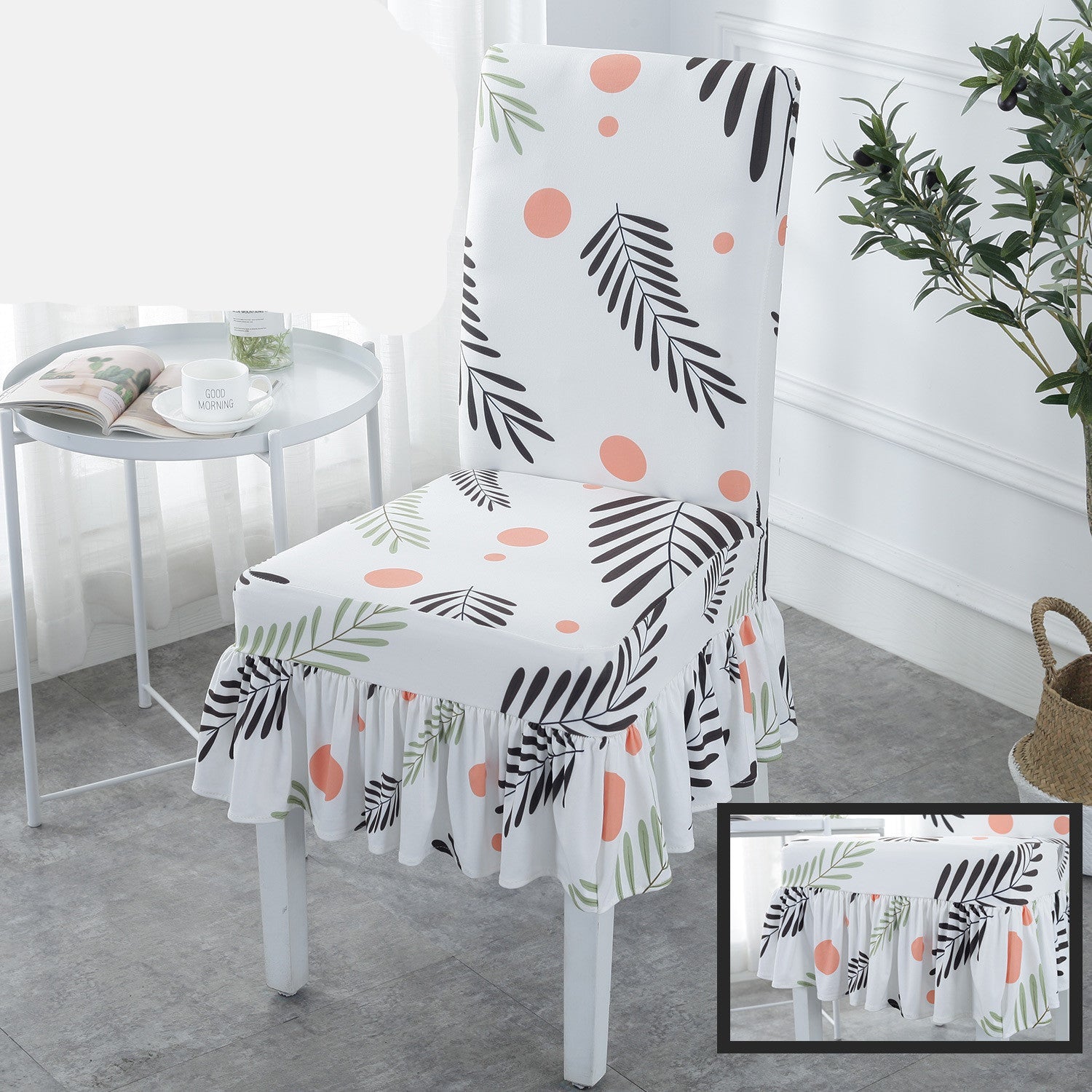 HKM-178515 Universal Stretch Polyester Chair Cover - Modern Simple Design, Various Patterns Available