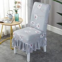 HKM-178515 Universal Stretch Polyester Chair Cover - Modern Simple Design, Various Patterns Available