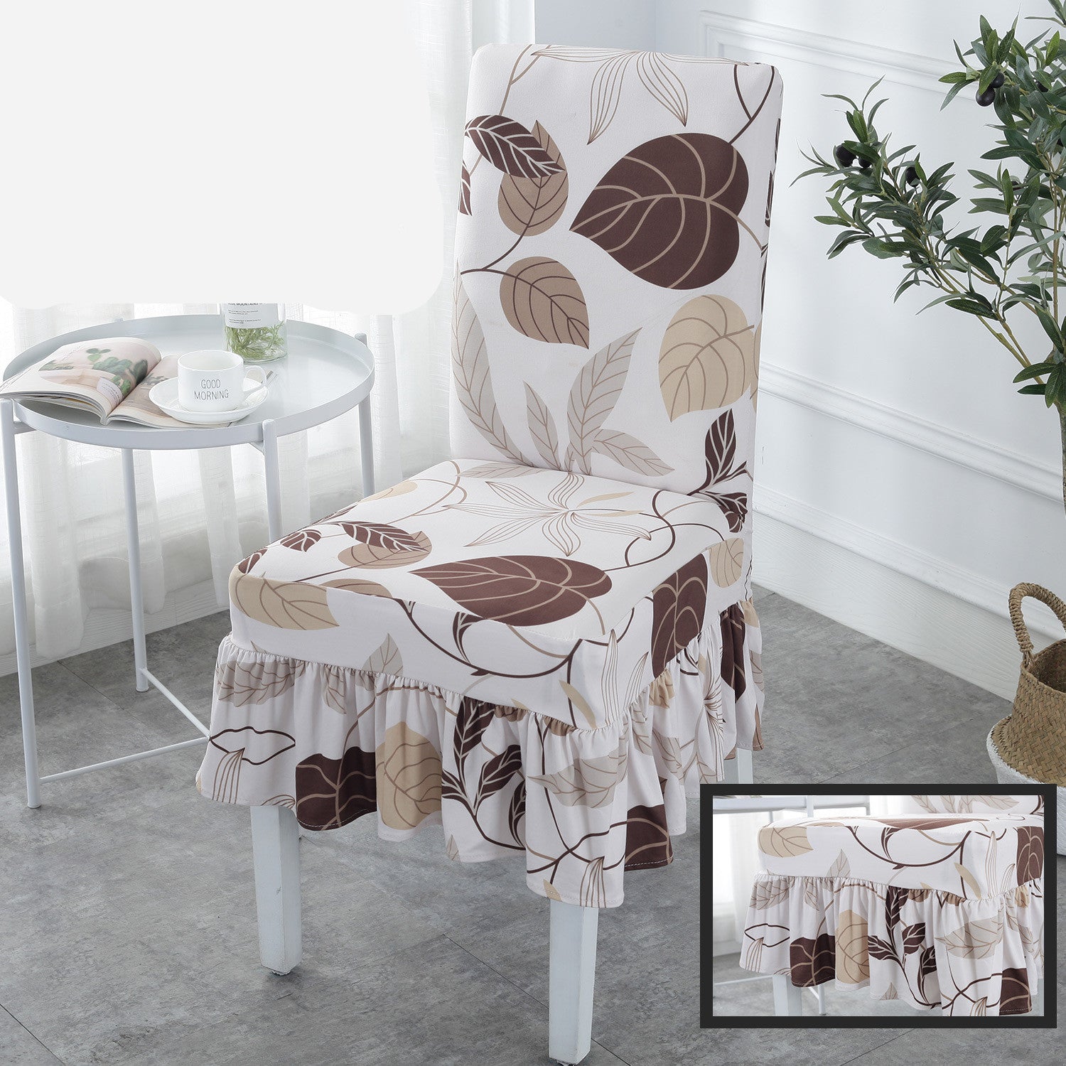 HKM-178515 Universal Stretch Polyester Chair Cover - Modern Simple Design, Various Patterns Available