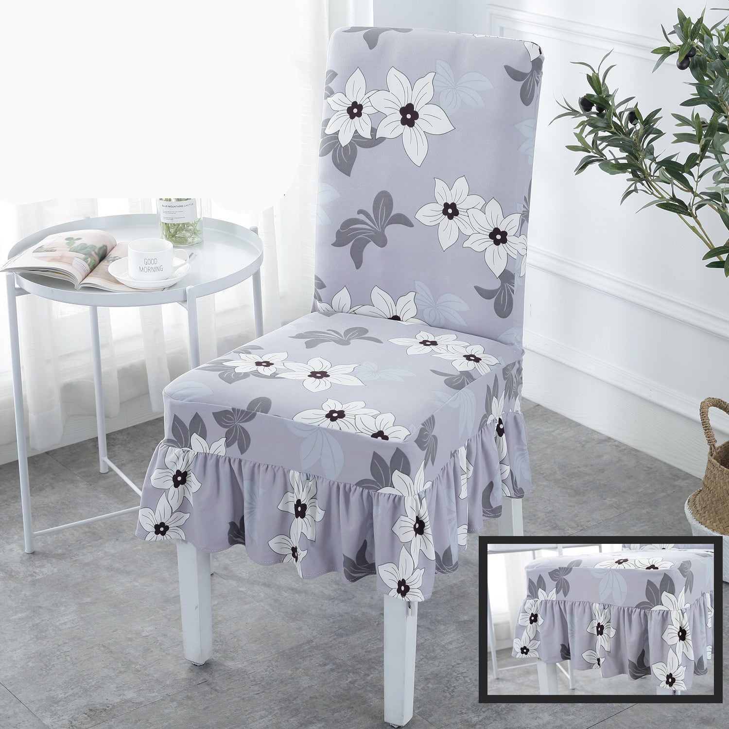 HKM-178515 Universal Stretch Polyester Chair Cover - Modern Simple Design, Various Patterns Available