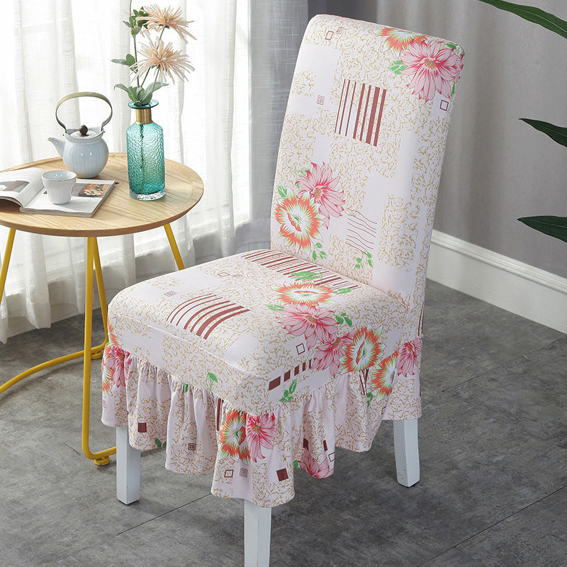 HKM-178515 Universal Stretch Polyester Chair Cover - Modern Simple Design, Various Patterns Available