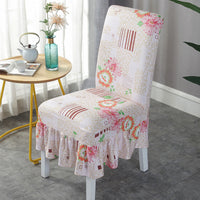 HKM-178515 Universal Stretch Polyester Chair Cover - Modern Simple Design, Various Patterns Available