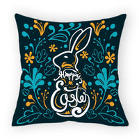 HKM-178579 Easter Cartoon Pillow Cover - 45x45cm Chemical Fiber Cushion Cover