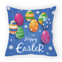 HKM-178579 Easter Cartoon Pillow Cover - 45x45cm Chemical Fiber Cushion Cover