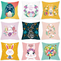 HKM-178579 Easter Cartoon Pillow Cover - 45x45cm Chemical Fiber Cushion Cover