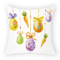 HKM-178579 Easter Cartoon Pillow Cover - 45x45cm Chemical Fiber Cushion Cover