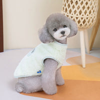 HKM-178707 Thermal Plaid Vest for Pets in Yellow, Green, and Lotus Root Starch - Multiple Sizes Available