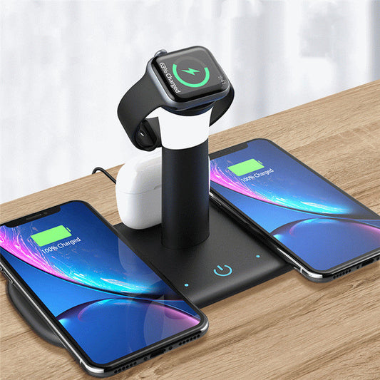 HKM-178707 Wireless Charger for iPhone, iWatch & Headset - Multi-Device Compatibility