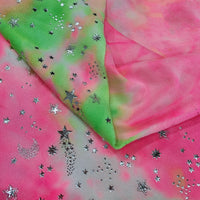 HKM-178771 Soft Crystal Plush Fabric with Star and Moon Design for Luggage and Pillows