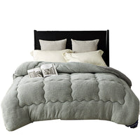 HKM-178771 Warm Australian Lamb Wool Winter Quilt – Thick Polyester Cashmere for Cozy Nights