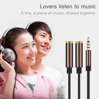HKM-178835 3.5mm Audio Y Splitter Adapter for Dual Headphone Connection