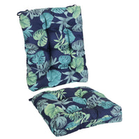 HKM-178835 Waterproof Rocking Chair Cushion Set - Upper & Lower Back Support, Non-Slip Ties, Oxford Cloth, Polyester Filling, Comfortable for Indoor & Outdoor Use