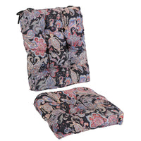 HKM-178835 Waterproof Rocking Chair Cushion Set - Upper & Lower Back Support, Non-Slip Ties, Oxford Cloth, Polyester Filling, Comfortable for Indoor & Outdoor Use