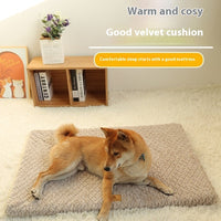 HKM-178835 Winter Piece Pet Bed For Cats And Dogs Warm Plush