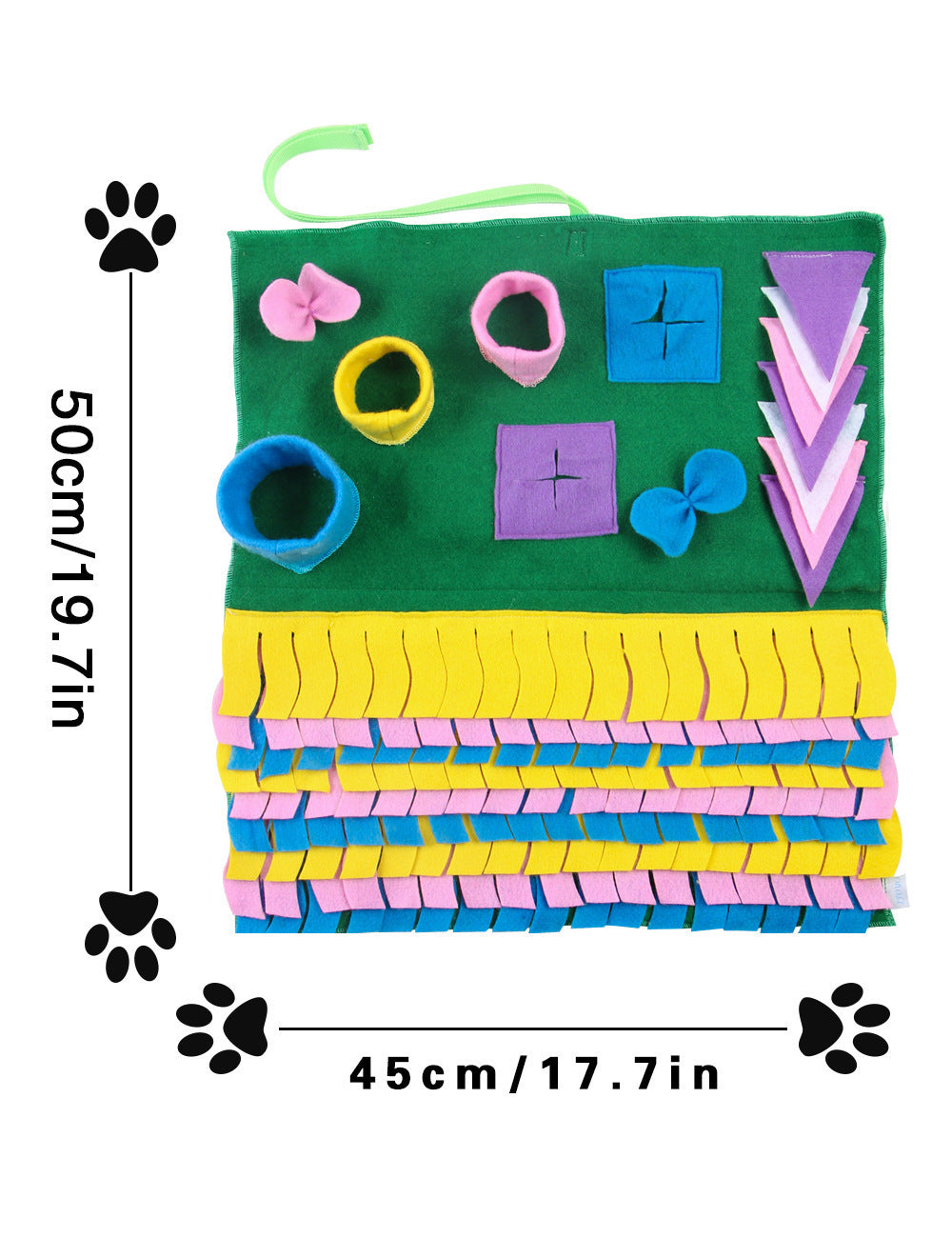 HKM-178899 Removable Splicing Colorful Dog Sniffing And Foraging Mat