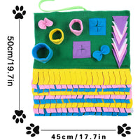 HKM-178899 Removable Splicing Colorful Dog Sniffing And Foraging Mat
