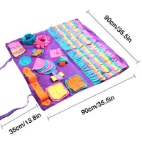 HKM-178899 Removable Splicing Colorful Dog Sniffing And Foraging Mat