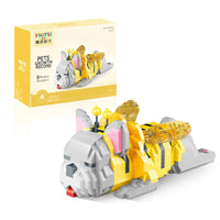 HKM-179027 DIY Cartoon Animal Assembly Toy Set - 3D Building Blocks for Creative Kids Ages 8+