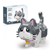HKM-179027 DIY Cartoon Animal Assembly Toy Set - 3D Building Blocks for Creative Kids Ages 8+