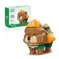 HKM-179027 DIY Cartoon Animal Assembly Toy Set - 3D Building Blocks for Creative Kids Ages 8+