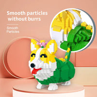 HKM-179027 DIY Cartoon Animal Assembly Toy Set - 3D Building Blocks for Creative Kids Ages 8+