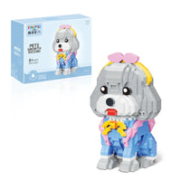HKM-179027 DIY Cartoon Animal Assembly Toy Set - 3D Building Blocks for Creative Kids Ages 8+