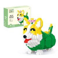HKM-179027 DIY Cartoon Animal Assembly Toy Set - 3D Building Blocks for Creative Kids Ages 8+