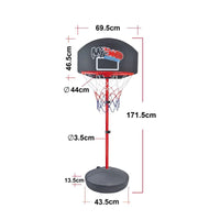 HKM-179091 Adjustable Indoor Basketball Hoop for Kids - Portable and Customizable Stand Game