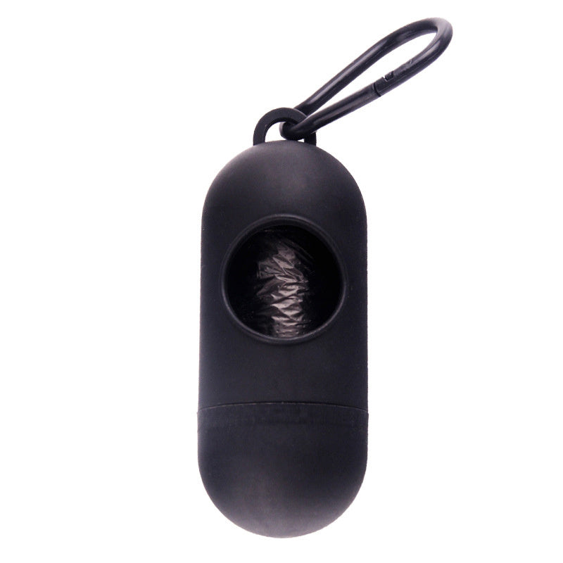 HKM-179283 Compact Pet Waste Bag Dispenser with Hook and Velcro for Easy Carrying