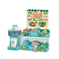 HKM-179283 Kids Educational Kitchen Toy Set - 40PC Pretend Play Cutting Food with Fruits, Ages 2-7, Plastic