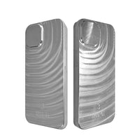 HKM-179539 Aluminium Alloy Phone Case for iPhone - Silver Gray Cartoon & DIY Design