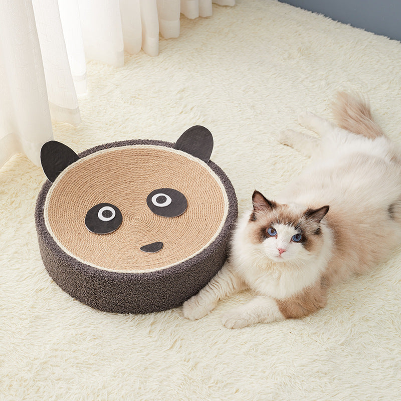 HKM-179603 Large Corrugated Cat Scratch Board & Paper Bowl for Claw Grinding and Sleeping
