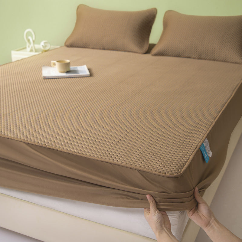 HKM-179603 Soft and Comfortable Fitted Sheet Set with Pillowcases - Machine Washable Summer Design in Various Sizes and Colors