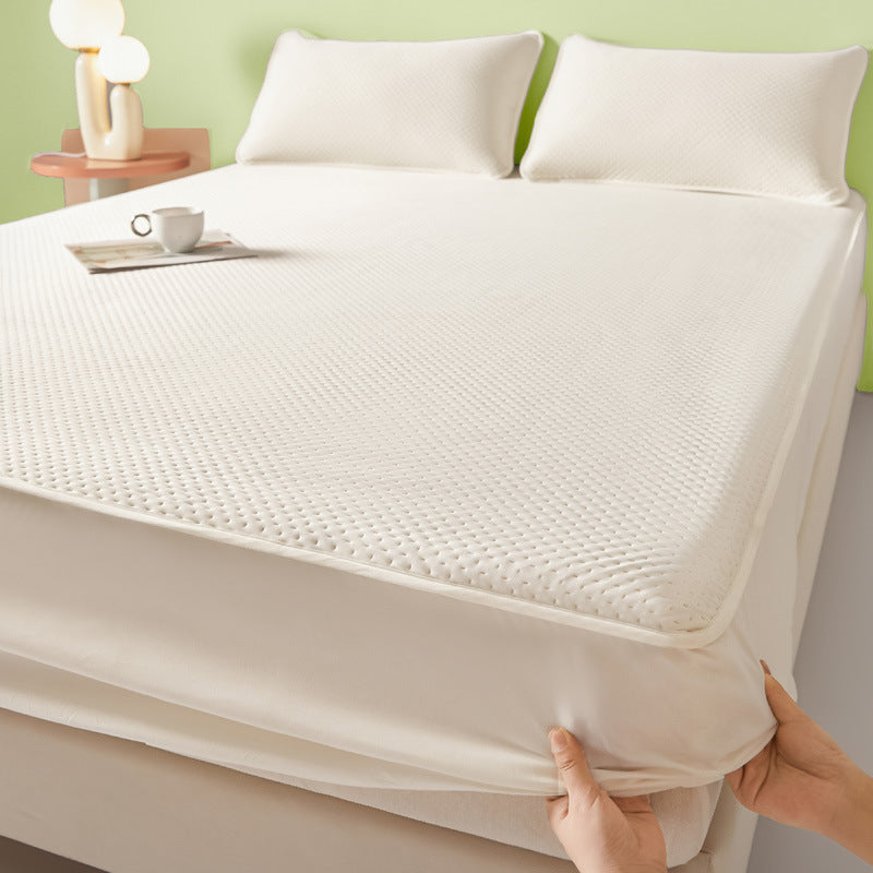 HKM-179603 Soft and Comfortable Fitted Sheet Set with Pillowcases - Machine Washable Summer Design in Various Sizes and Colors