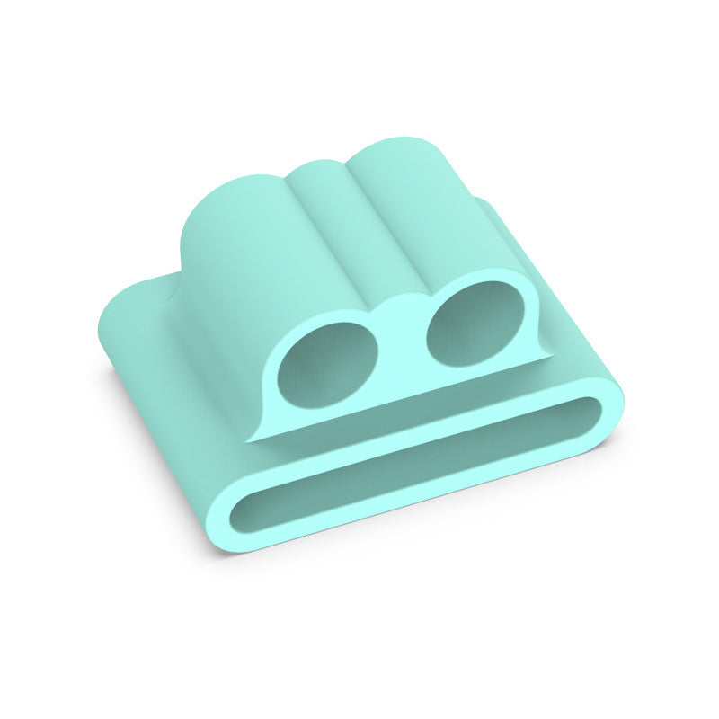 HKM-179667 Silicone Protective Sleeve for Earphones - Simple Solid Color Design