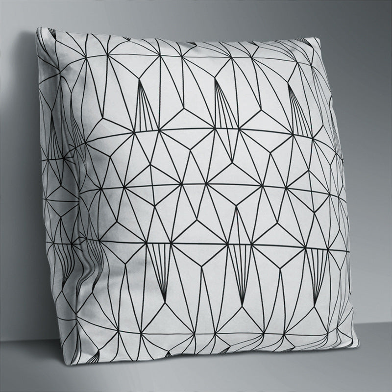 HKM-179731 Modern Simple Pattern Polyester Throw Pillowcase - 45cm