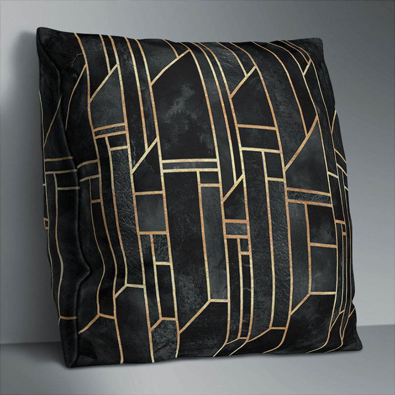 HKM-179731 Modern Simple Pattern Polyester Throw Pillowcase - 45cm