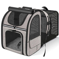 HKM-179795 Portable Extendable Cat Backpack with Thickened Fleece Mat – Multiple Colors Available